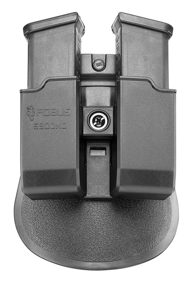 Fobus 6900NDP Double Mag Pouch Black Polymer Paddle Ambidextrous - First Samco/Fobus