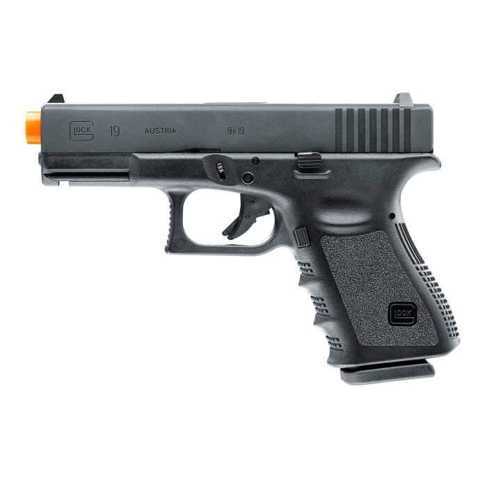 Umarex 2276303 Glock 19 Gen III 6mm Airsoft Pistol, 19 Rounds, 290 FPS