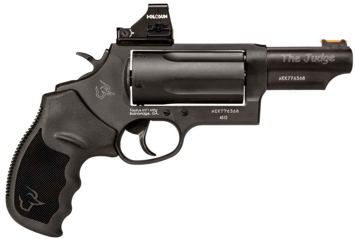 Taurus Judge .45 Colt/.410 Ga BK 3 5rd TORO Optic Ready Revolver 2-4410P31T - Taurus International Manufacturing, Inc. - 410 Bore | 45 Colt