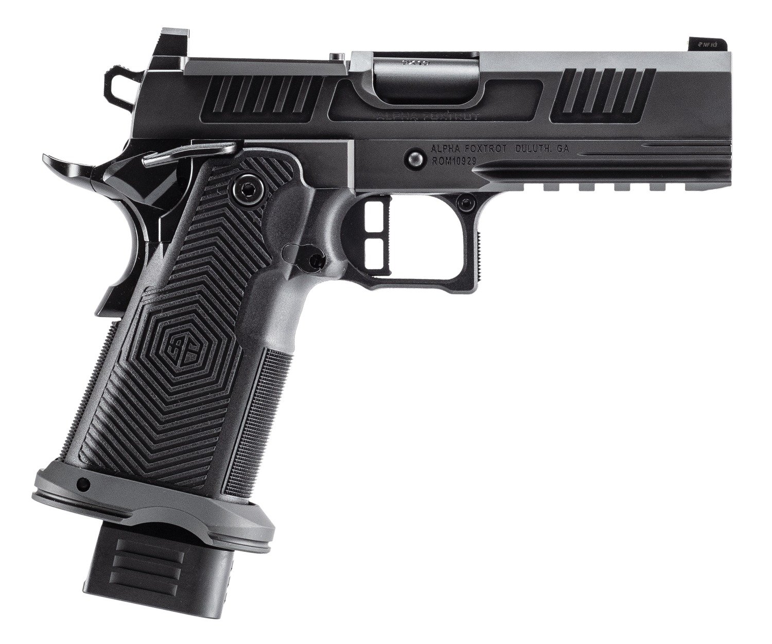 Alpha Foxtrot AF1911-Romulus 9mm 4.25" Standard DLC Black - Alpha Foxtrot - 9mm Luger