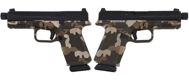 Ruger RXM 9mm Threaded 4.5 In Woodland Camo O.R. 2-15RD Mags - RUGER - 9mm
