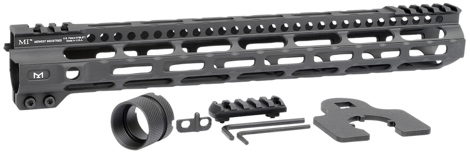 Midwest Industries MICRLW14 Combat Lightweight AR-15 Black Hardcoat...