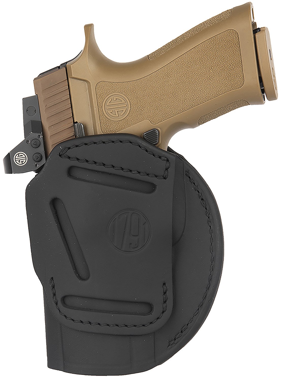 1791 Gunleather 4WH-6-SBL-R 4-Way Holster Stealth Black RH Size 6 - 1791 Gunleather - BLACK