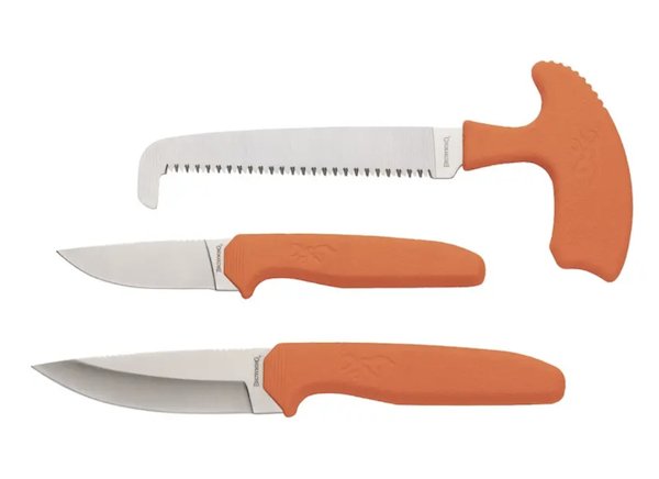 Browning 3220553 Sharp Ridge 3PC Knife Combo with Nylon Sheath - Browning