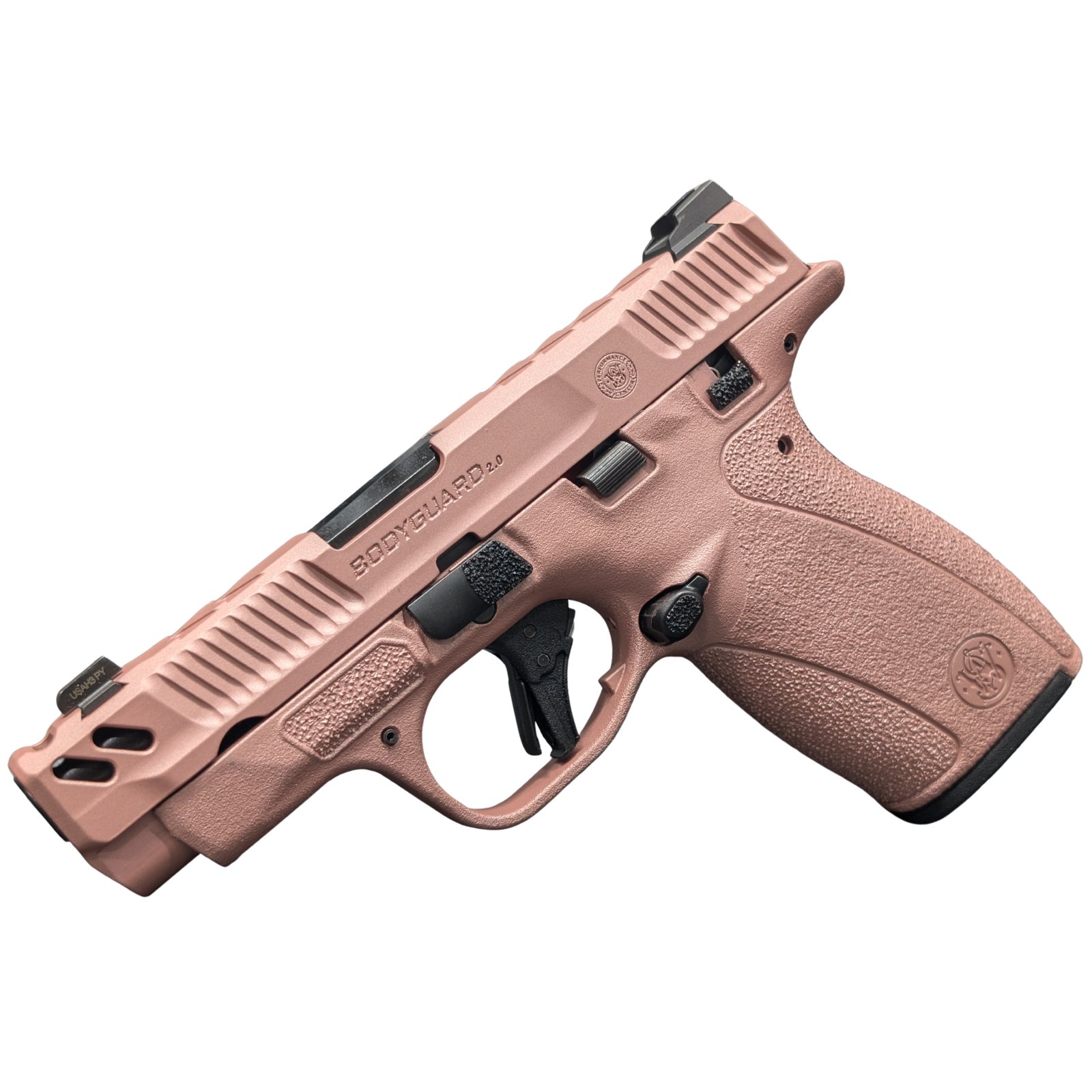 SMITH & WESSON PC BODYGUARD 2.0 CARRY COMP ROSE GOLD 380ACP PISTOL 3.1" M.S 1-10RD, 1-12RD MAG