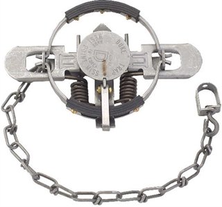 Duke RUBBER-JAW COIL SPRING TRAP #1 1/2 4.75" FOX-COON      - Duke Manufacturing Co.
