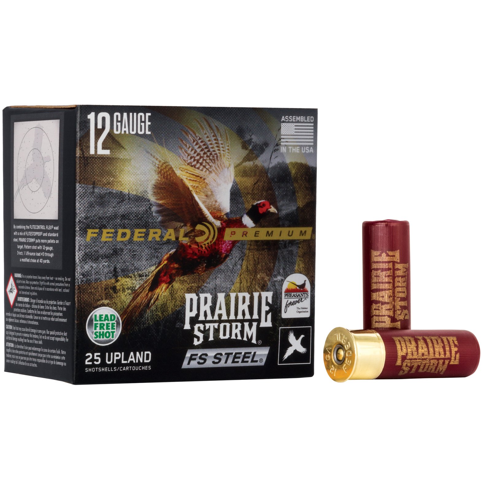 Buy Federal Prairie Storm FS 12 Gauge 3in 1-1/8oz #3 Steel Shot 25 Rounds online