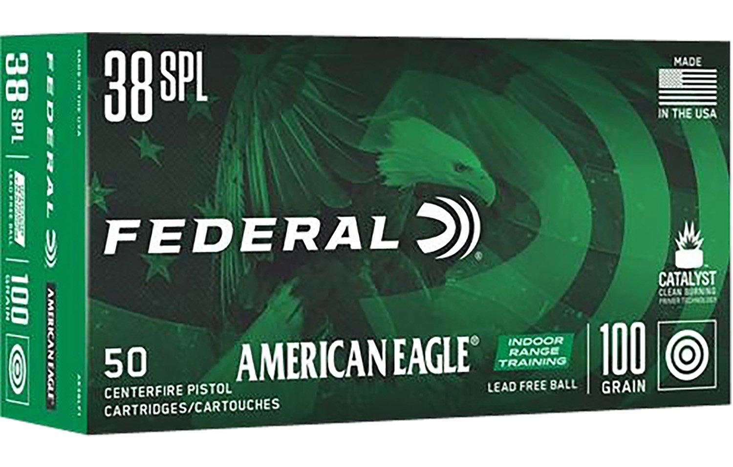 Federal AE38LF1 American Eagle 38 Special 100gr Lead Free 50/Box - Federal Premium Ammunition - LEAD-FREE IRT