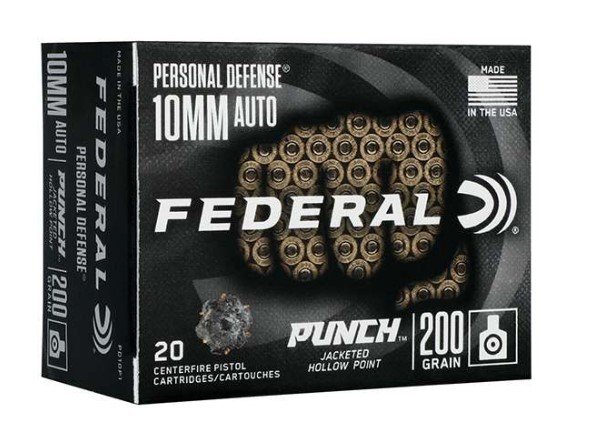 Federal PD10P1 10mm Auto 200 Grain Jacketed Hollow Point 20 Rounds - Federal Premium Ammunition - JACKETED HOLLOW POINT