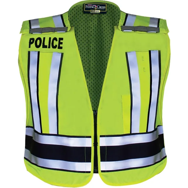 Flying Cross Pro Series Hi-Vis Safety Vest LAPD Navy Band POLICE - Flying Cross