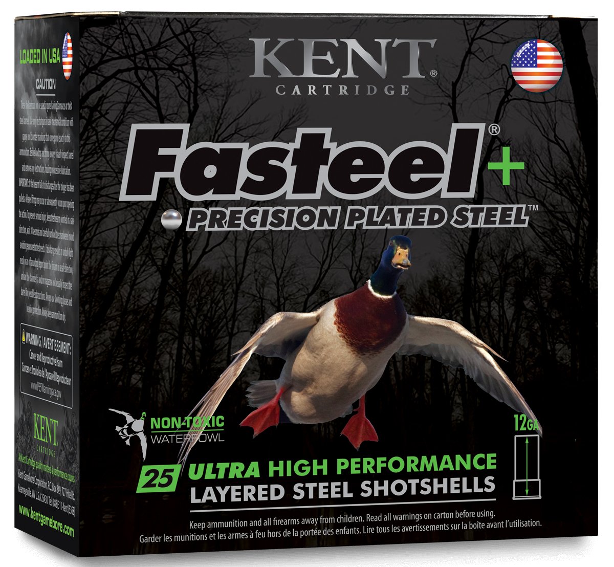 Kent K1235FSP42BBX2 12ga 3.5" 1.5oz BB 1450FPS Steel Shot 25rd Box