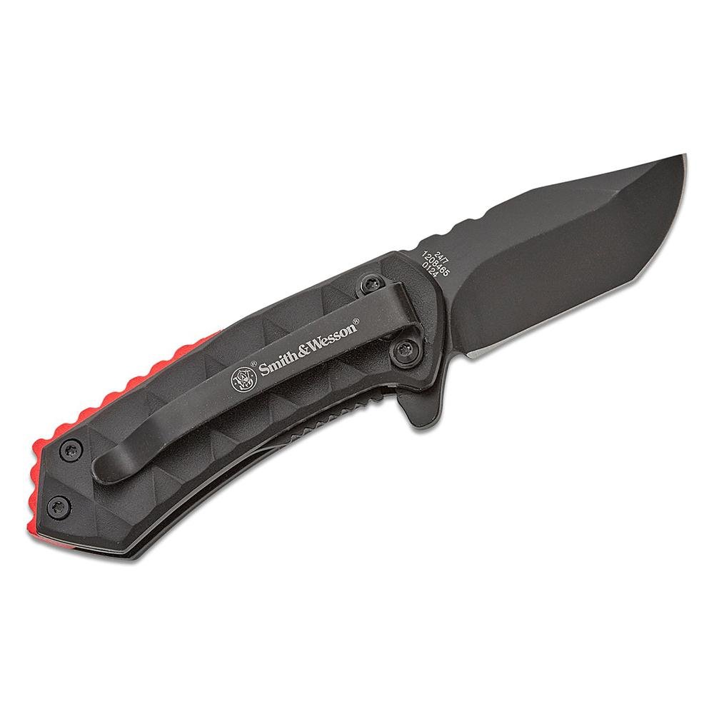 Smith & Wesson 1206287 Knife 24/7 Spring Assist 1.9" Black Liner Lock - Battenfeld Technologies