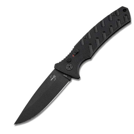 Boker 06EX900 Large Strike Automatic Knife, D2 Steel, Black Handle - Boker