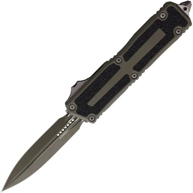 Microtech Scarab II G3 3.97 In D/E Moss Green Cerakote ALU Hndl