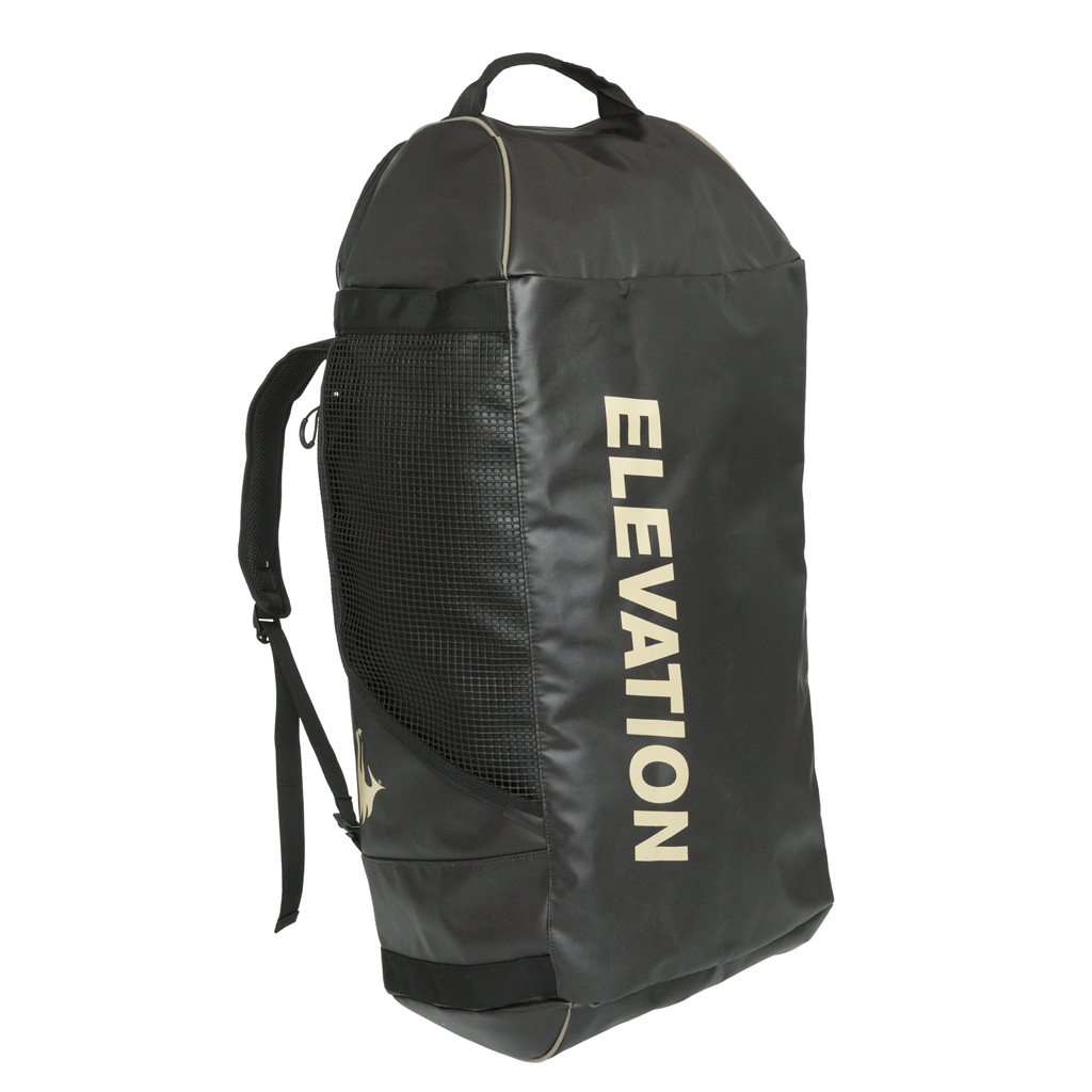 Elevation 1601221 Charter Travel Duffel Black, 4500 Cu In, PVC, Backpack Straps - Elevation