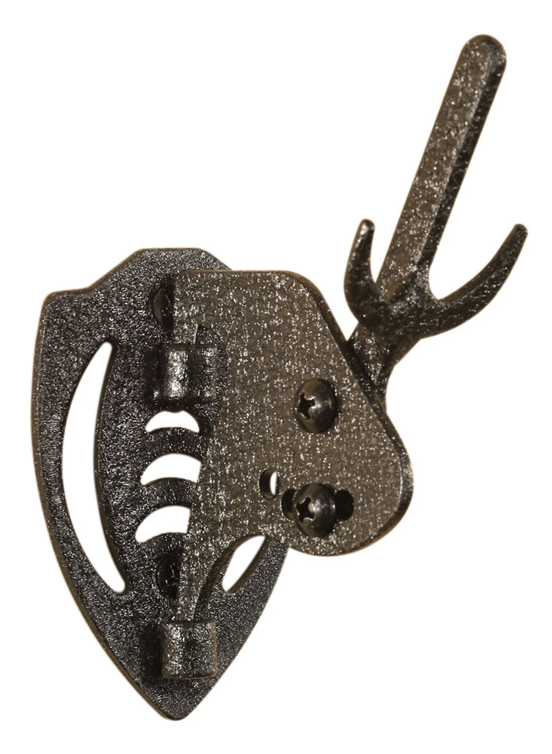 Skullhooker SKHMHASSYBLK Mini Hooker Graphite Black Steel Skull Mount