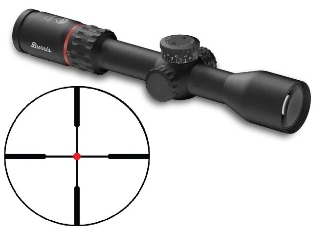 Burris Optics 200671 Veracity Black Zero Click Stop Technology Knob Synergy System R.E.D. Industrial Design REAR FOCAL PLANE|KNOB SYNERGY