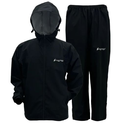 FROGG TOGGS MEN'S VAPOR RAIN SUIT BLACK - Frogg Toggs