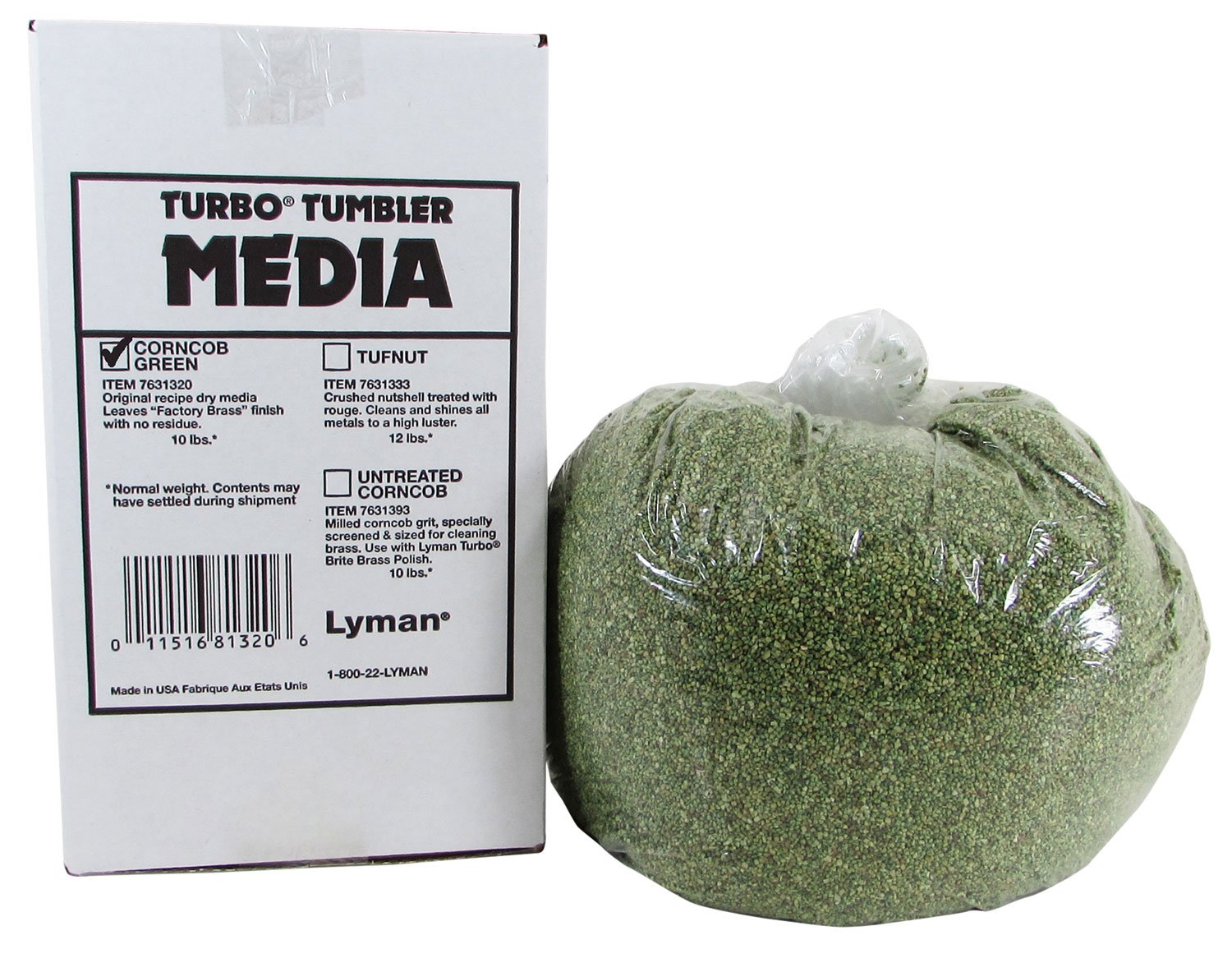 Lyman 7631320 Corn Cob Plus 10 lbs Resealable Bag - Lyman - UNIVERSAL