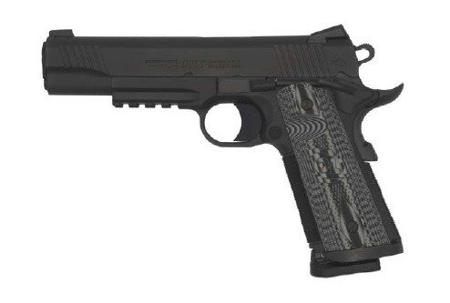 Colt O1080RGCCU 1911 Combat Unit 45 ACP 5" 8+1 Black PVD Stainless Steel Checkered Grip