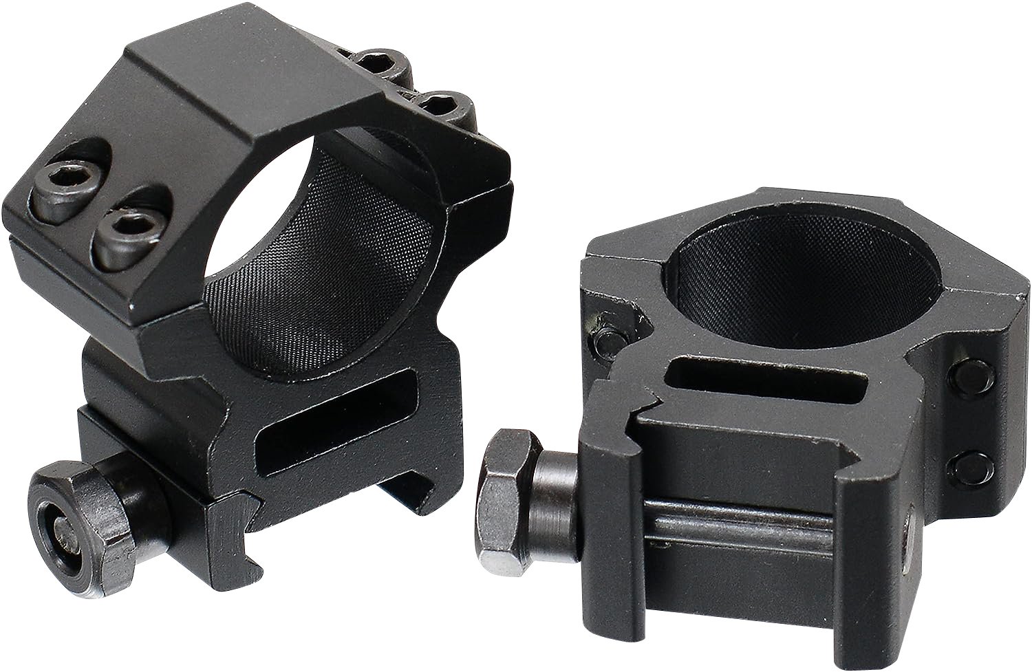 UTG RGWM25M4 Accushot 1" Medium Scope Rings Black Anodized Aluminum