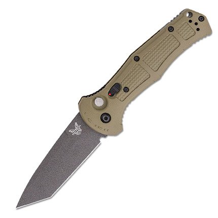 Benchmade 9071BK-1 Claymore 3.6" Ranger Green Grivory Auto Tanto Knife - Benchmade