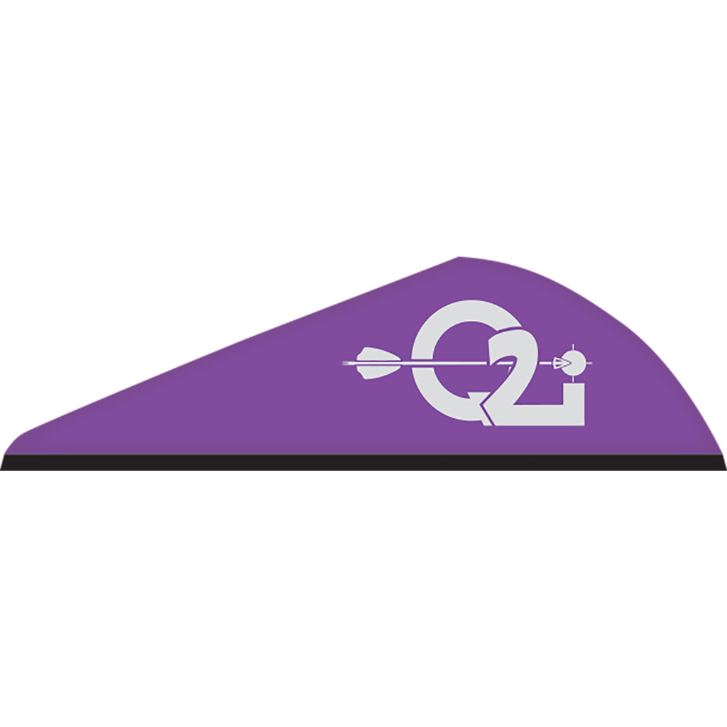 Q2i Q010411 Rapt-X Vanes Violet 2" 7 Grains 100 Pack