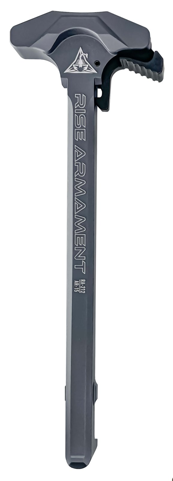Rise Armament RA-212 Gray AR-15 Extended Charging Handle 7075-T6 Aluminum