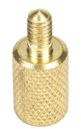 Breakthrough BRASS SHOTGUN ROD ADAPTER - (MALE #8-32 THREAD WITH FEMALE 5/16-27 THREAD) BT-SRA-5/16-27 - Breakthrough Clean