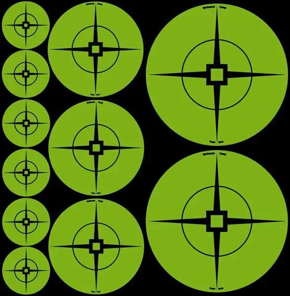 Birchwood Casey Green Target Spots Assorted Sizes - Birchwood Casey - 1"/2"/3"