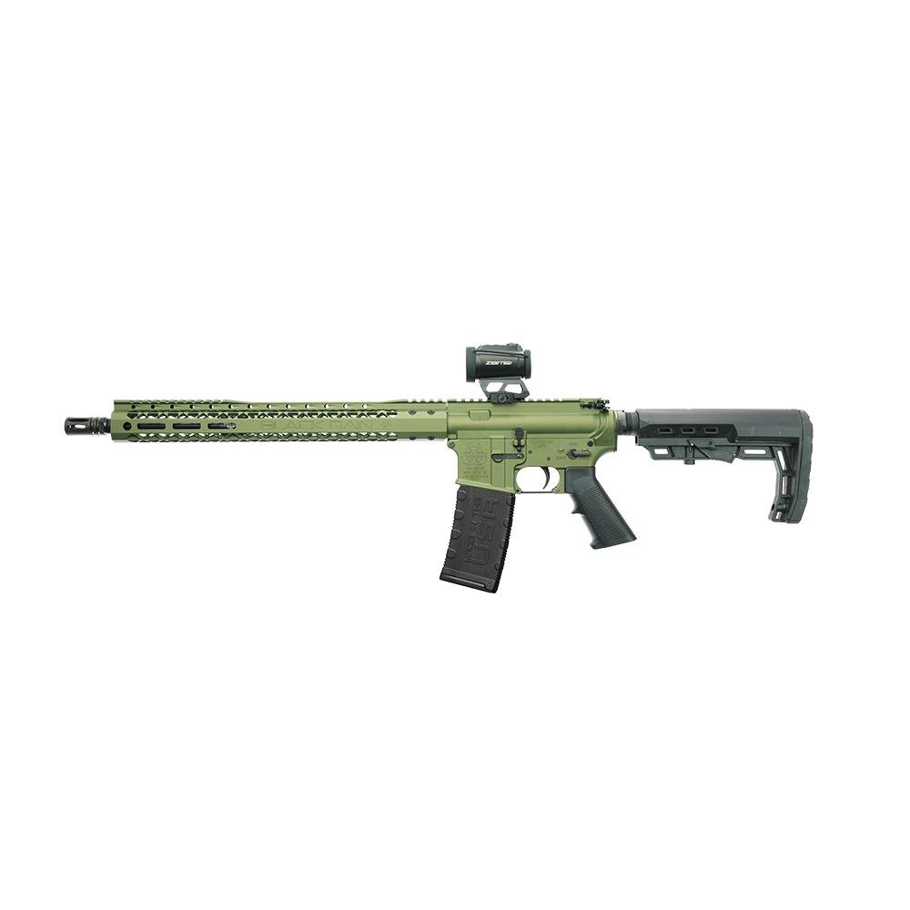 Black Rain Ordnance BRO Spec 15 w/Zerotech Trace Red Dot Rifle 5.56mm 30rd Magazine(1) 16 Barrel Bullfrog Finish - Black Rain Ordnance Inc