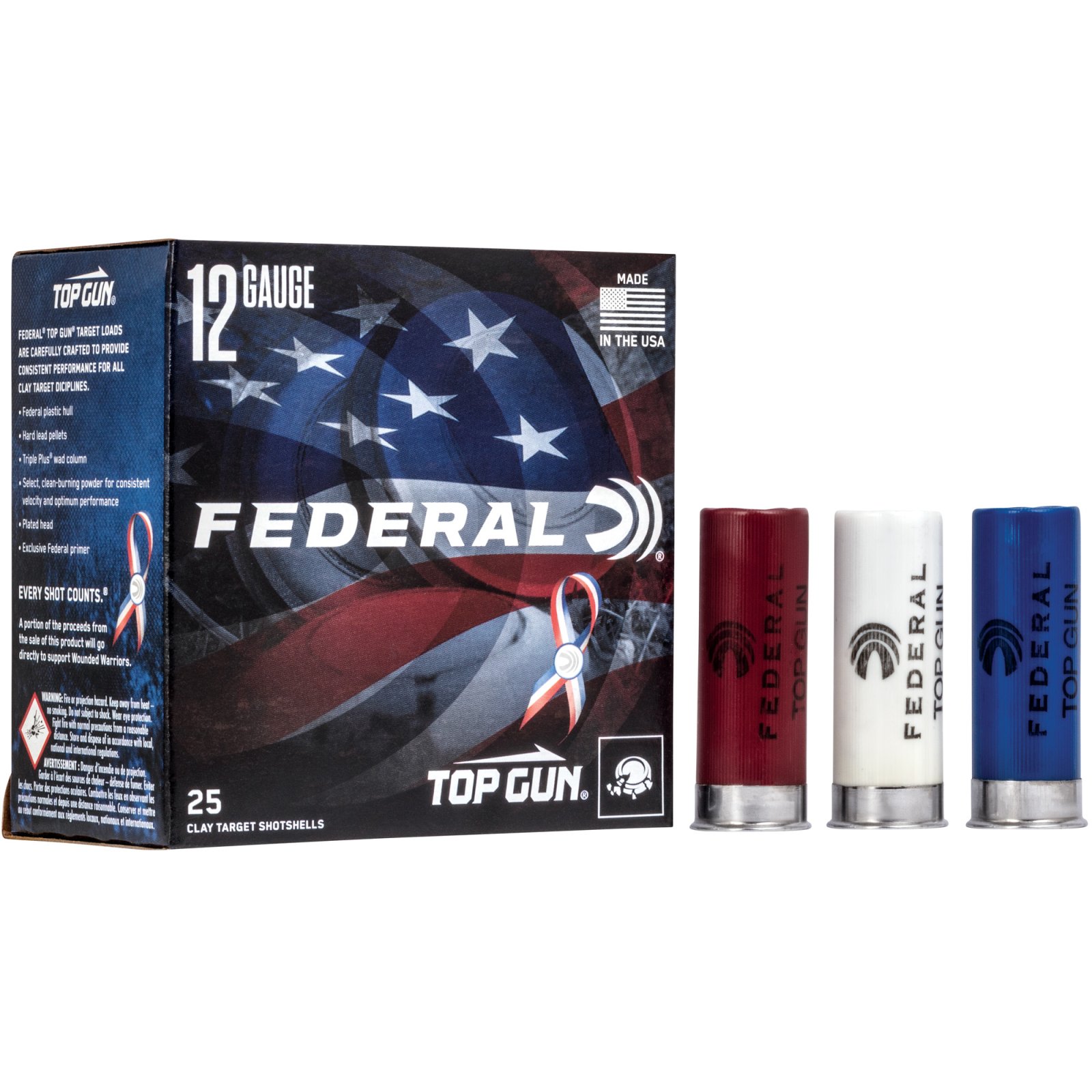 Federal TGL12US 8 12 Gauge 2.75 in 1.125 oz #8 Shot 25 Rounds - Federal Premium Ammunition - 12 Gauge