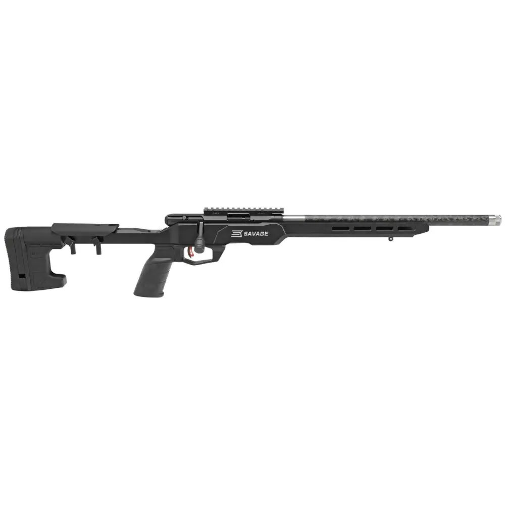 Savage Arms B17 Precision Lite Bolt 17 HMR 18" Carbon Fiber Wrapped Barrel 10+1 Black Rec Black Adjustable MDT Aluminum Chassis Stock Black Polymer Grip Right Hand - Savage Arms - 17 HMR