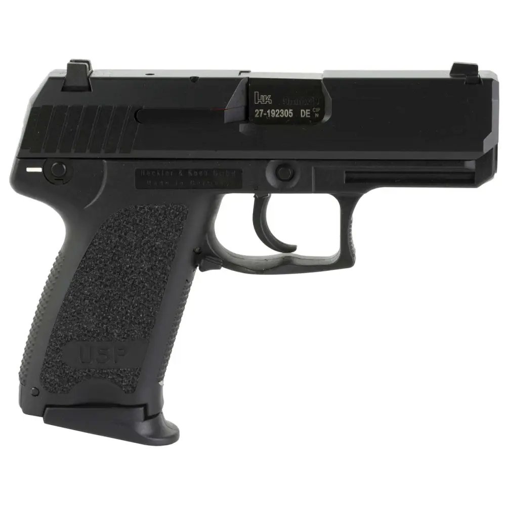 HK 81000329 USP V1 Compact 9mm Luger 13+1 3.58" Black Polygonal Rifled