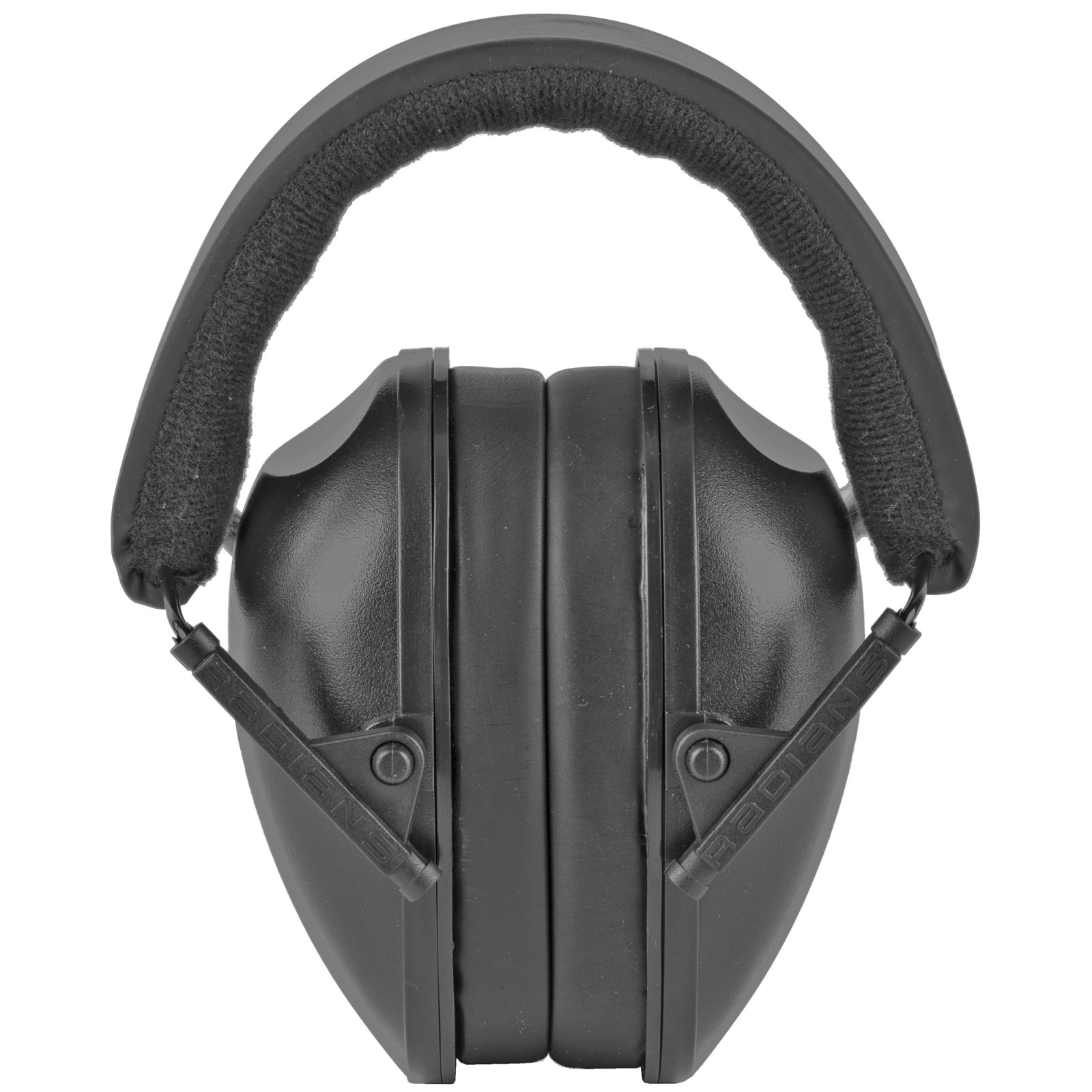 Radians LSY0110CS Youth Earmuff, Black, NRR 21 dB, Adjustable Headband, Over-the-Head Fit, Foldable - Radians