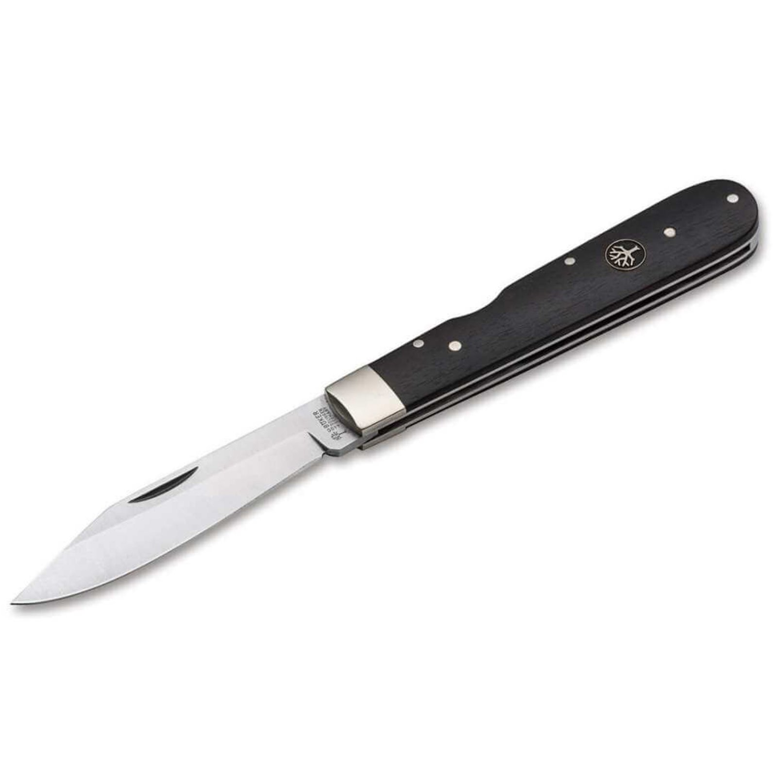 BOKER TREEBRAND CAMP KNIFE 2.44" STN/AMBER BONE D2, Amber Bone, , Slipjoint