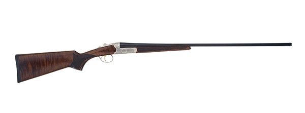 TriStar Bristol Silver SxS 12 Gauge 28 in Nickel Engraved Walnut 2 Rds - TriStar - 12 Gauge