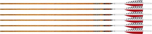 Buy Easton 829764 Arrow 6.5 Carbon Legacy 600 4" Feather Left Heli 6PK online