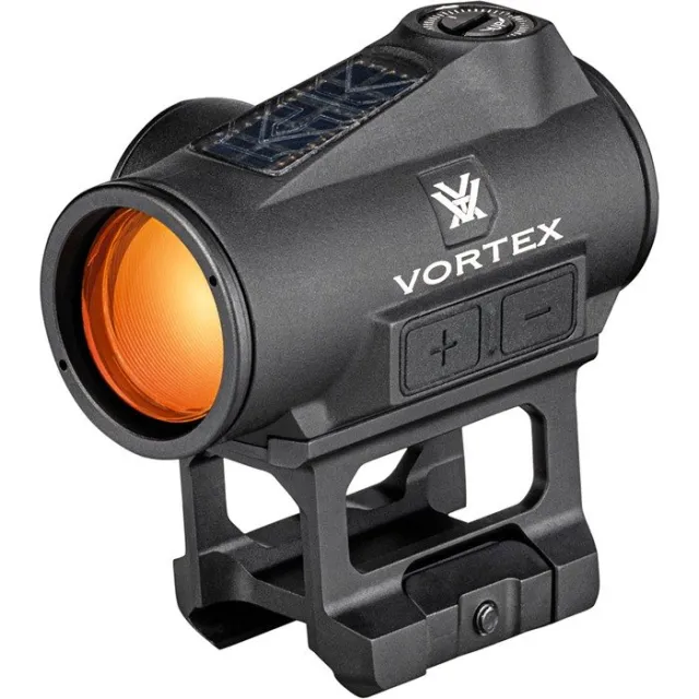 VORTEX OPTICS CF2-RD2-SLR CROSSFIRE II 2 MOA SOLAR RED DOT SIGHT BLACK - VORTEX OPTICS