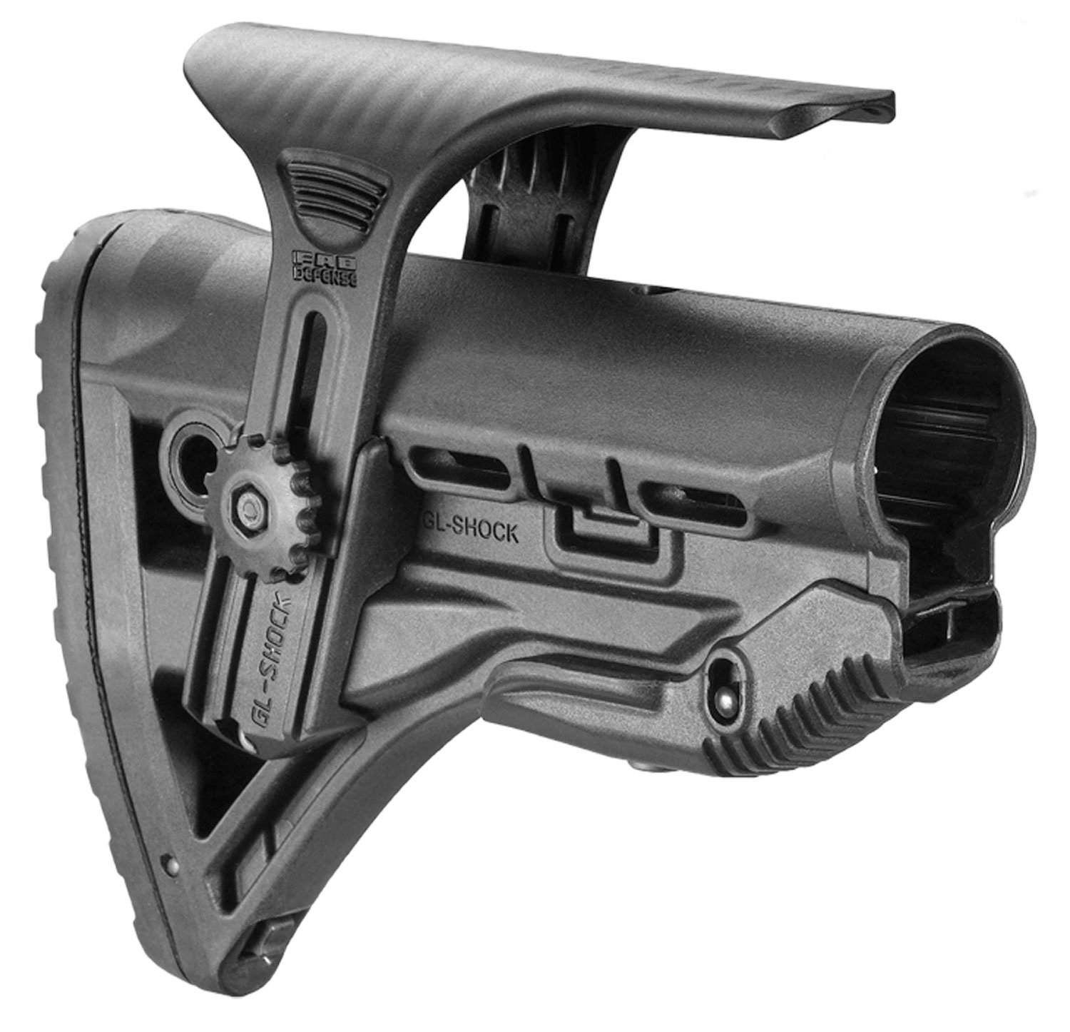 FAB Defense FXGLSHOCKCP GL-Shock CP Buttstock AR-15/M4 Black Adjustable