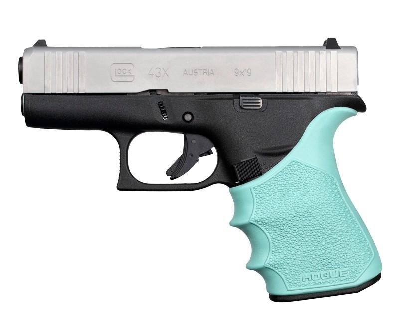 Buy Hogue 18214 HandAll Beavertail Grip Sleeve for Glock 43X/48 Aqua online