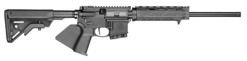 Smith & Wesson Volunteer XV *CA Compliant 5.56x45mm NATO 16" TB 10+1 Matte Black Rec BCM M-LOK Handguard Black Fixed B5 Bravo Stock Black California Paddle Grip Right Hand - Smith & Wesson - 5.56 x 45