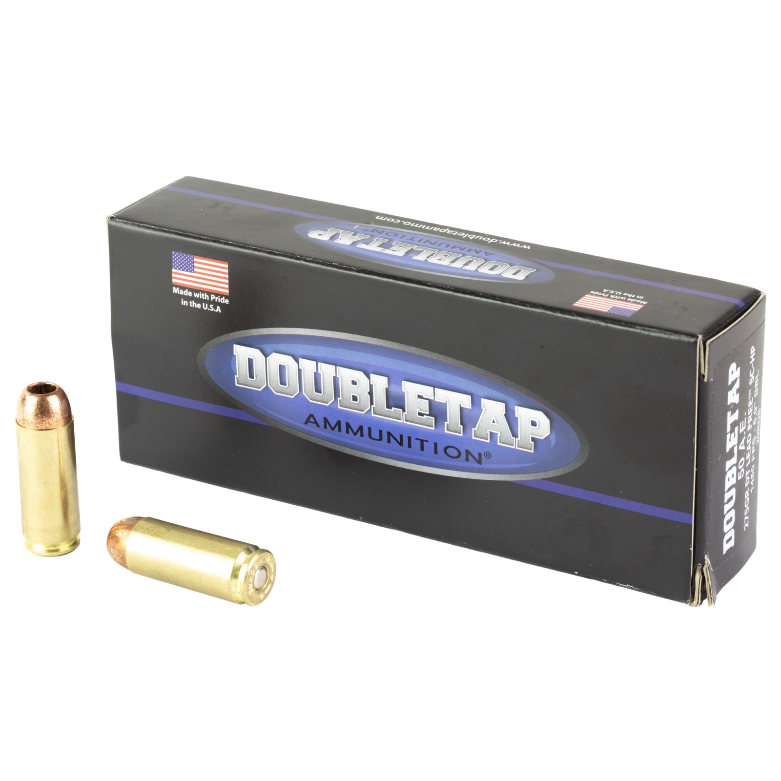DoubleTap 50AE275X .50 AE 275gr SC-HP Lead Free Ammo 20 Rounds