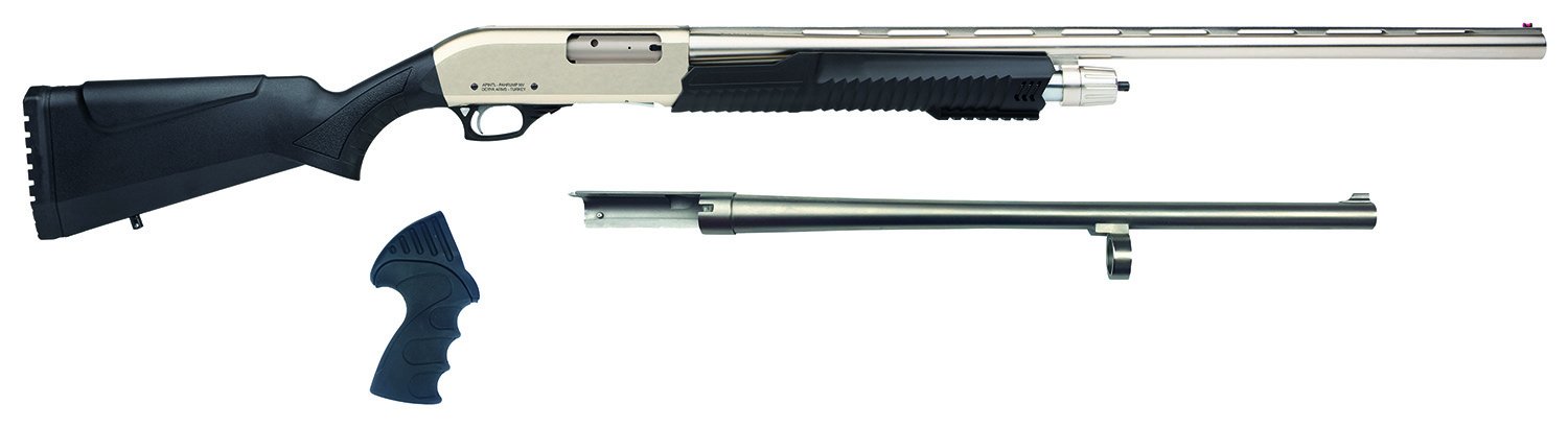 Rock Island MR25P101MC 12 Gauge 18.5 in Pump Action Chrome 5 Rounds - Rock Island Armory - 12 Gauge