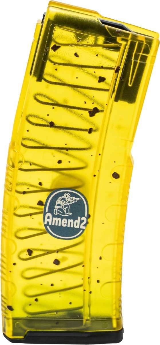 Amend2 556MODCBAN30 AR-15 Mag 30rd 5.56 NATO Translucent Banana - Amend2 - 5.56x45mm NATO