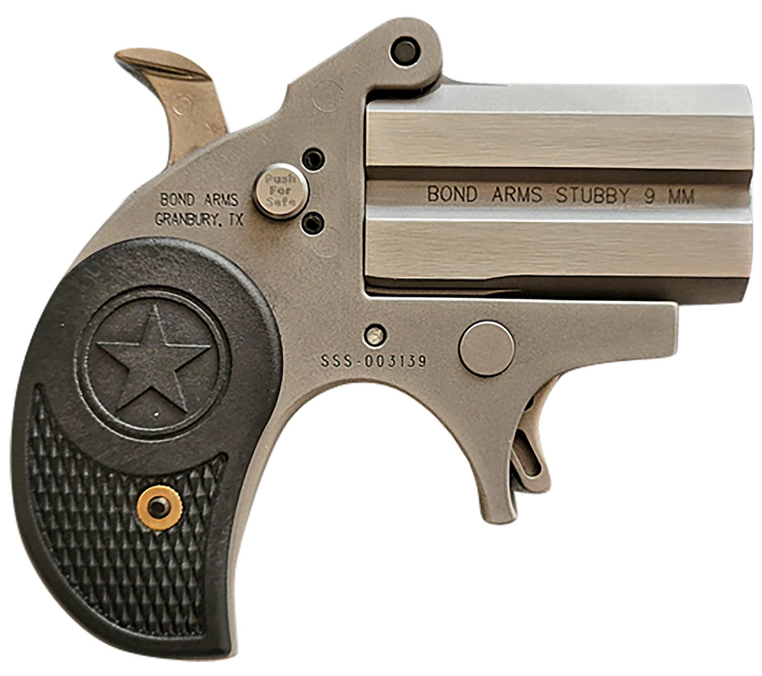 Bond Arms BASTB Stubby 9mm 2rd Shot 2.20" Matte Stainless Steel Frame B... - Bond Arms, Inc. - 9mm