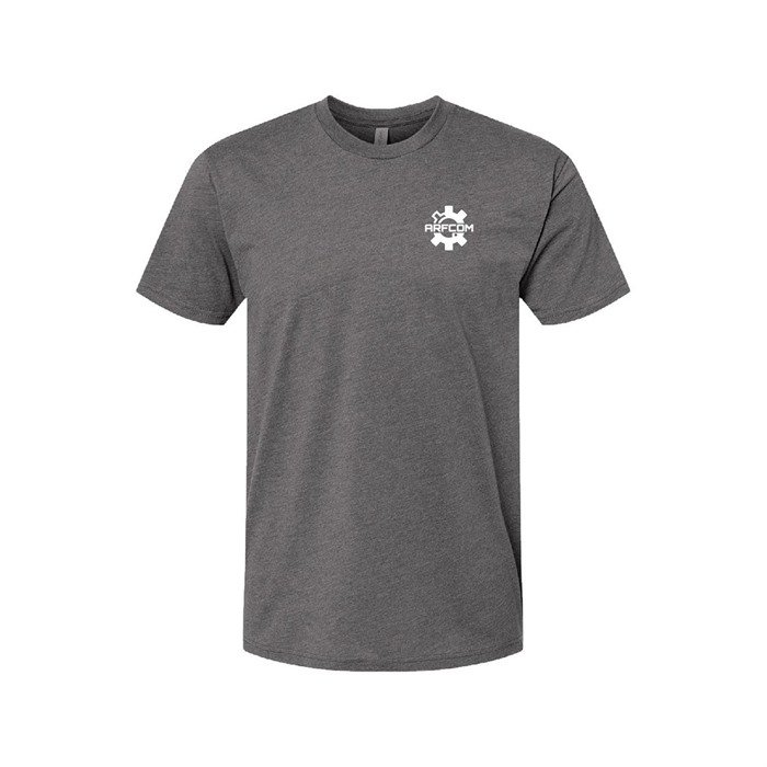 AR15.COM BADGED BOLTHEAD LOGO UNISEX T-SHIRT GRAY X-LARGE