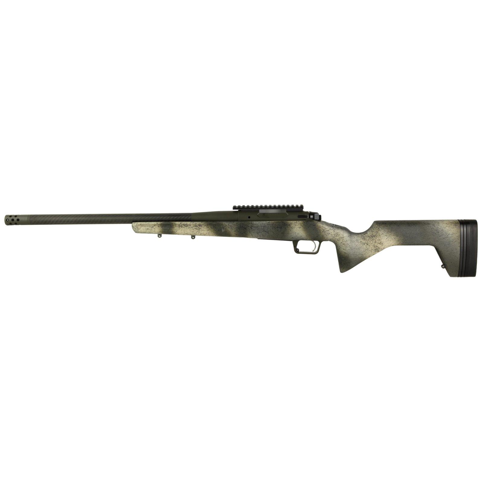 Springfield Model 2020 Redline .308 WIN, 20" Carbon Fiber Threaded Barrel, Grayboe Trekker Olive Stock, Adjustable Trigger, 3-Round Capacity