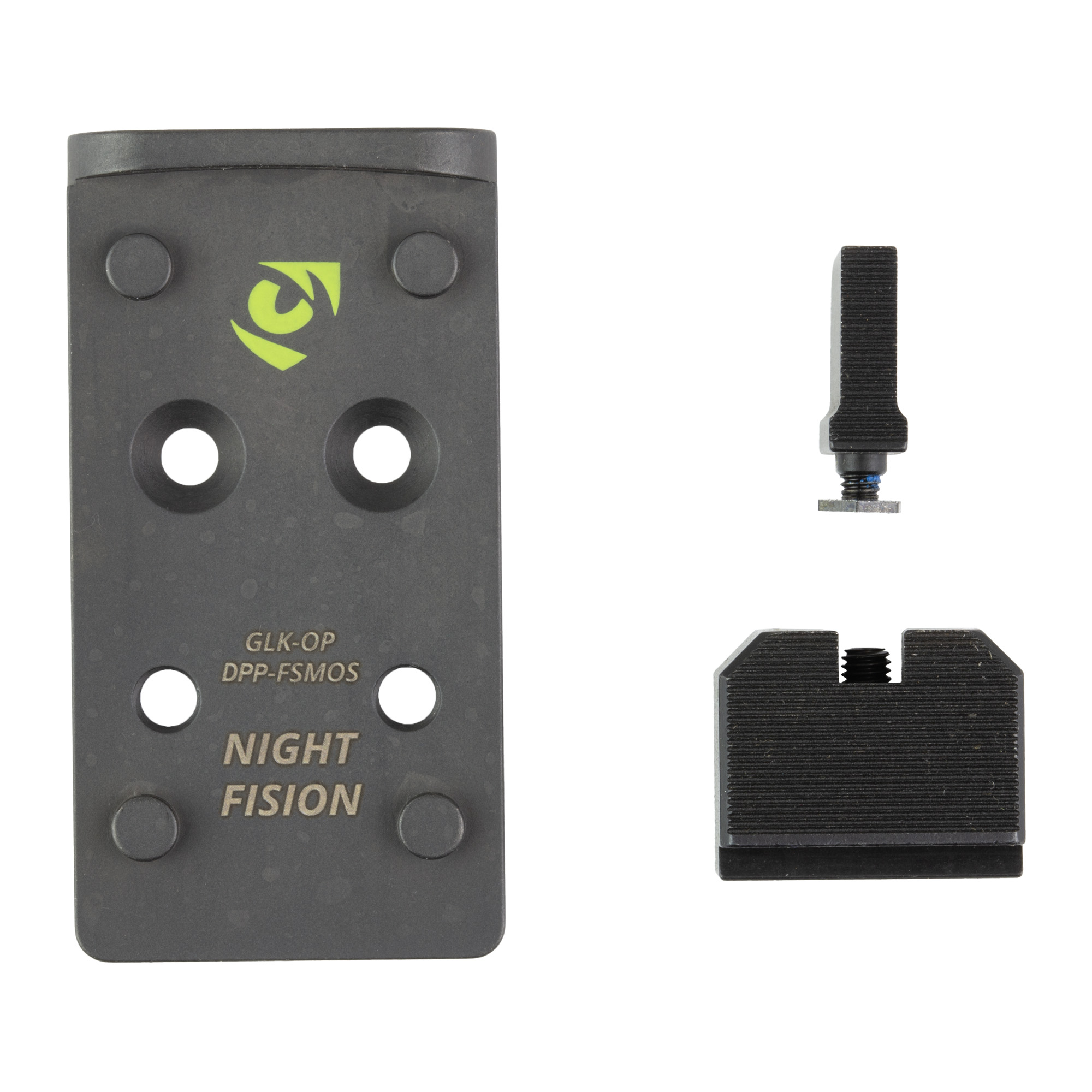 Buy Night Fision Optic Plate + Backup Sight Combo Leupold Black online