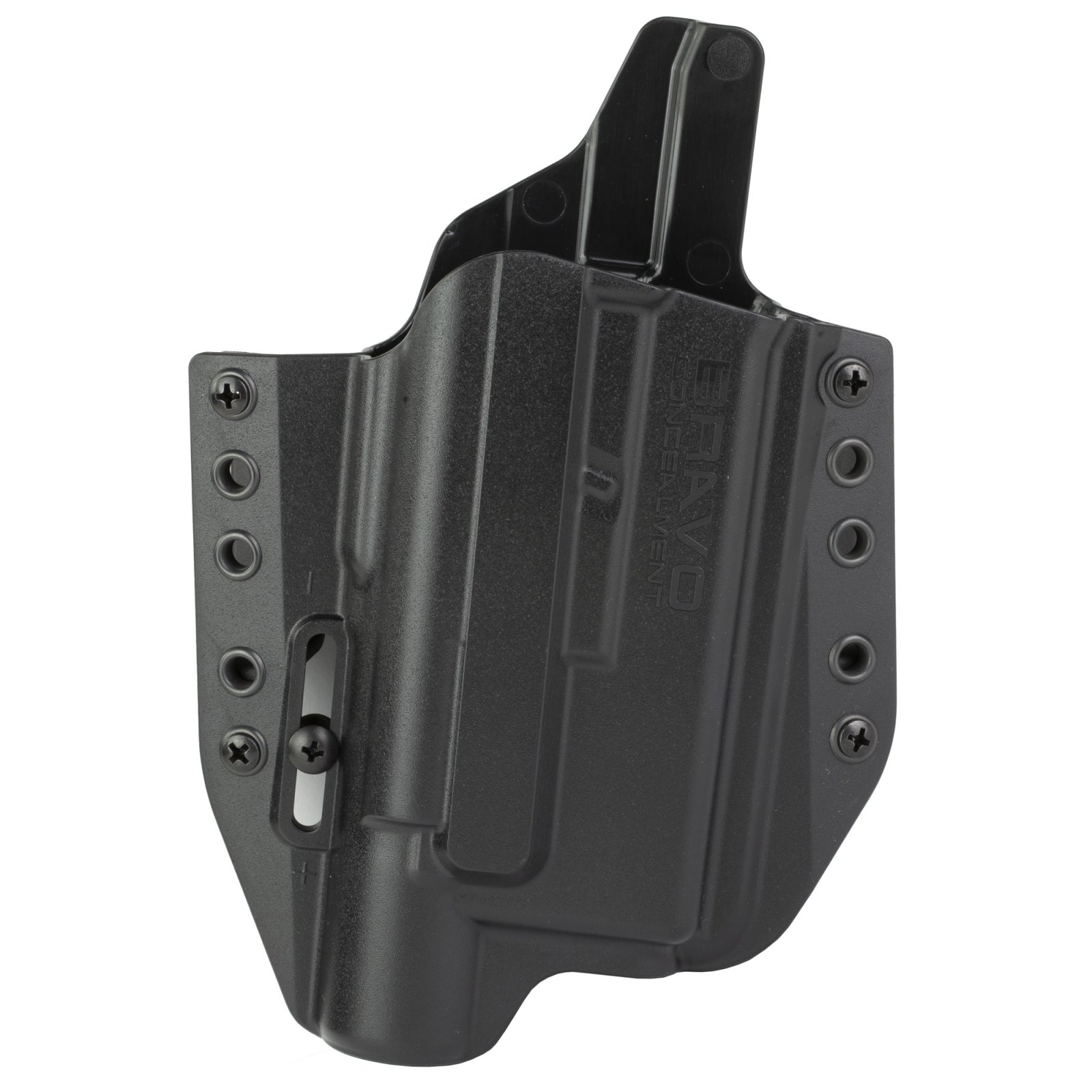 Bravo Concealment BC30-1005 OWB Holster, Glock 19/23, SureFire X300, Black - Bravo Company Manufacturing
